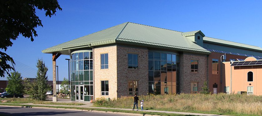 brick low rise building