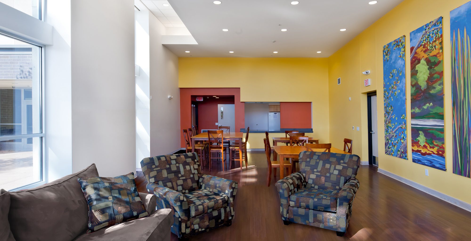 Common Area and Kitchen at Clare Housing