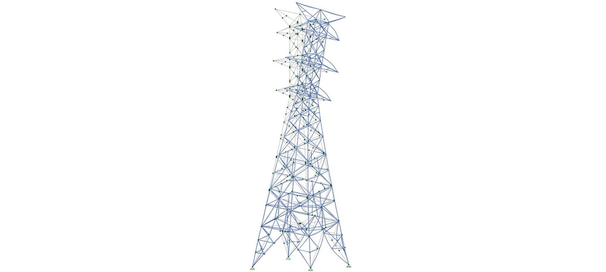 Diagram of powerline tower